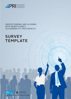 PRI Survey - étude - ESG - invest
